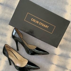 Colin Stuart Black Patent Heels